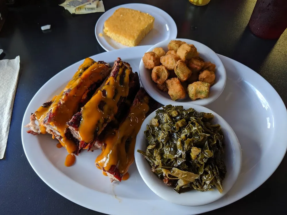 Ribs Collards Okra with an Extra Helping of Fine